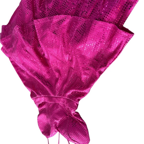 City Studio Fuchsia Sequin Layered Dress - Picture 5 of 10